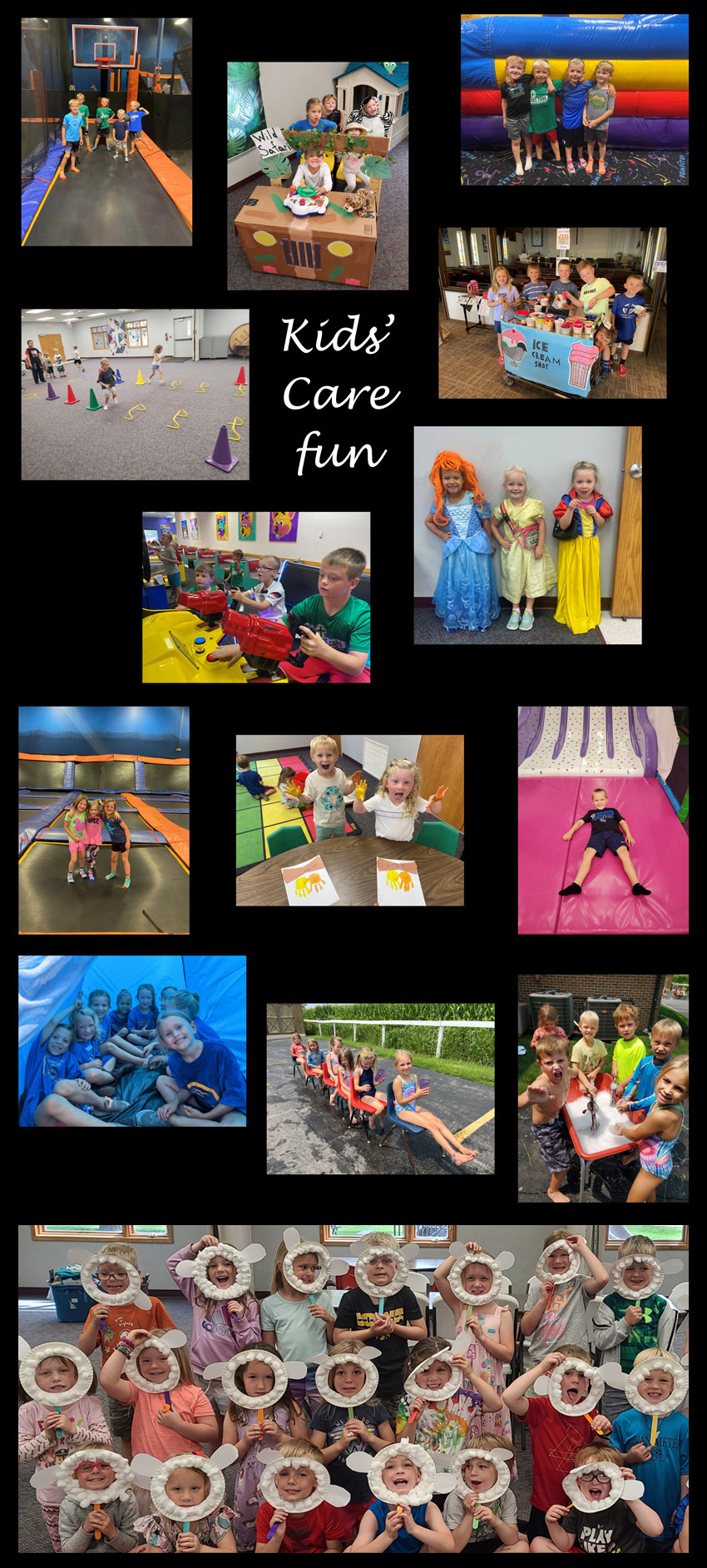 Kids Care Fun
a collage of pictures from activities and field trips