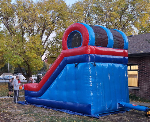 inflatable slide