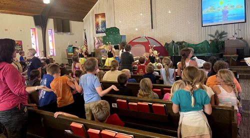 children dancing