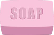 pink bar of soap